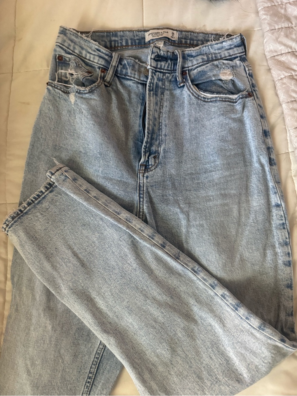 Abercrombie the ankle straight jean - long